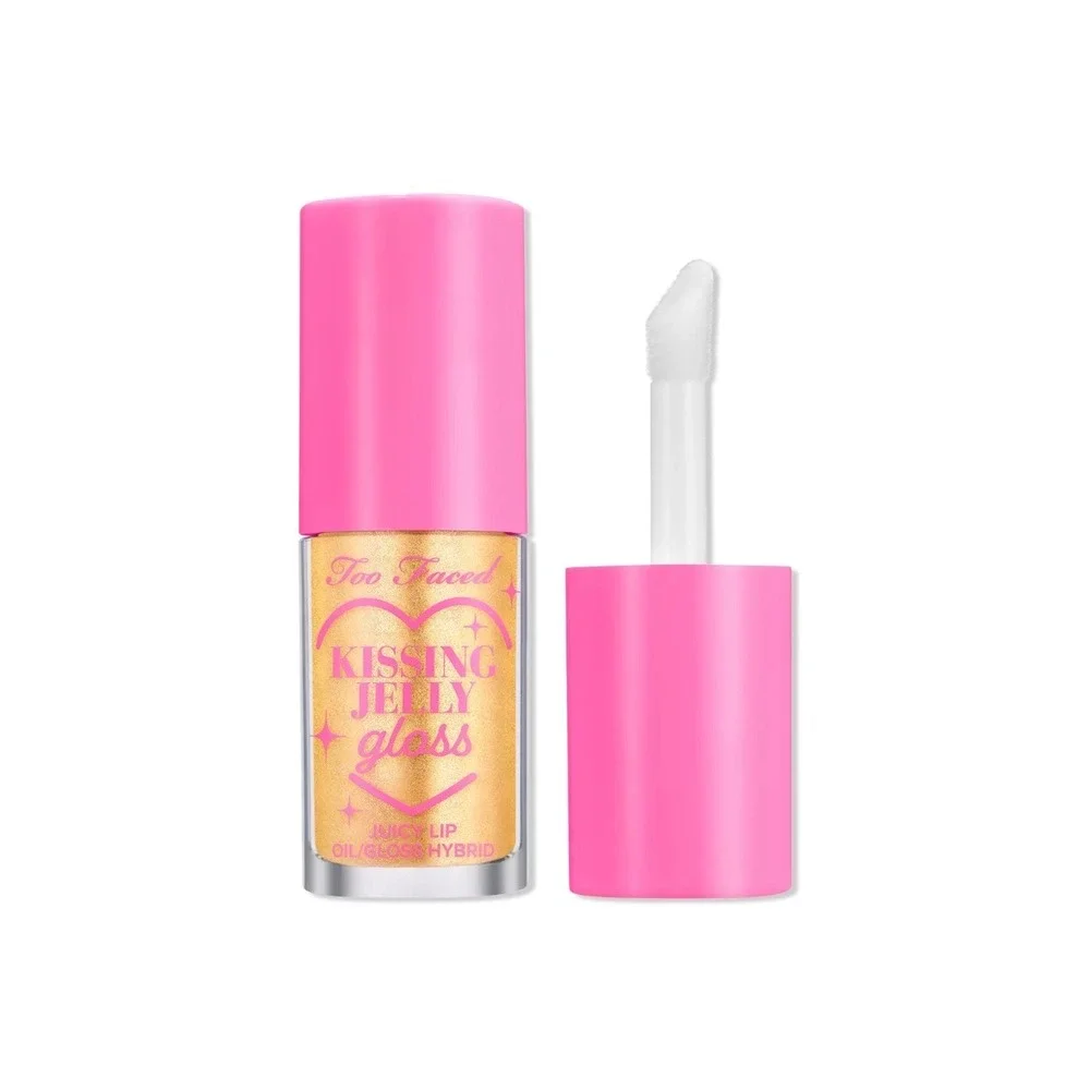 Too Faced Kissing Jelly Gloss Pina Colada Juicy Lip Oil Gloss Hybrid New
